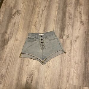 J.O.A Los Angeles high waisted jean shorts size M